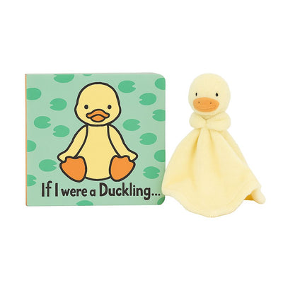 Jellycat Bundle - Bashful Duckling Soother & If I Were a Duck Book Cherrie Baby Boutique 