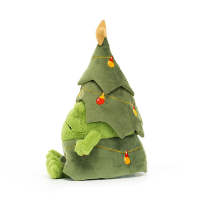 Jellycat - Christmas Tree Ricky Rain Frog Soft Toy Jellycat 