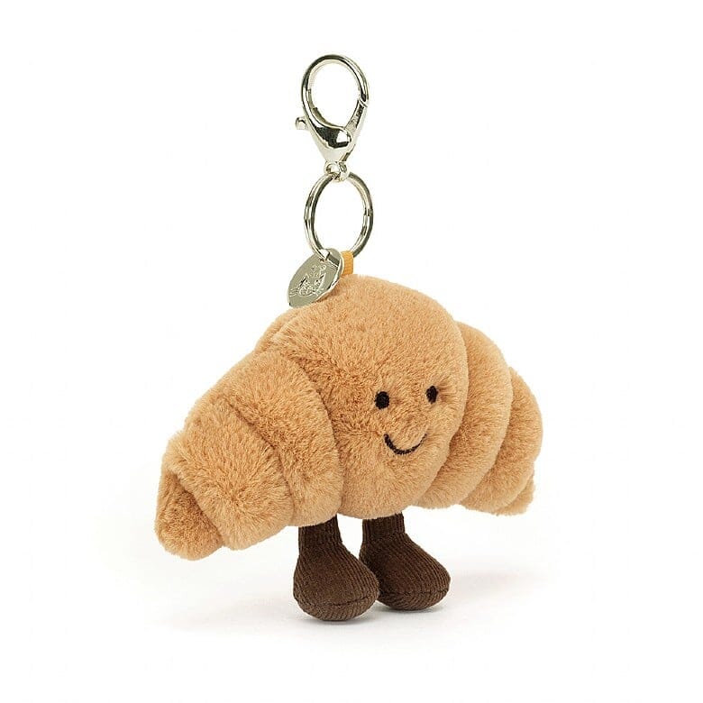 Jellycat Croissant Bag Charm Soft Toy Jellycat 