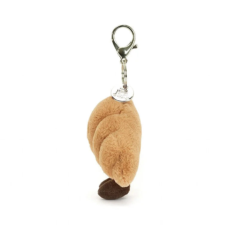 Jellycat Croissant Bag Charm Soft Toy Jellycat 