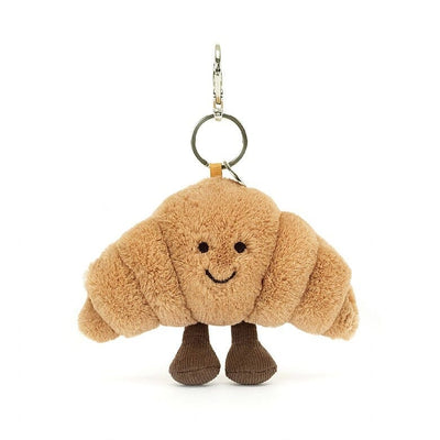 Jellycat Croissant Bag Charm Soft Toy Jellycat 