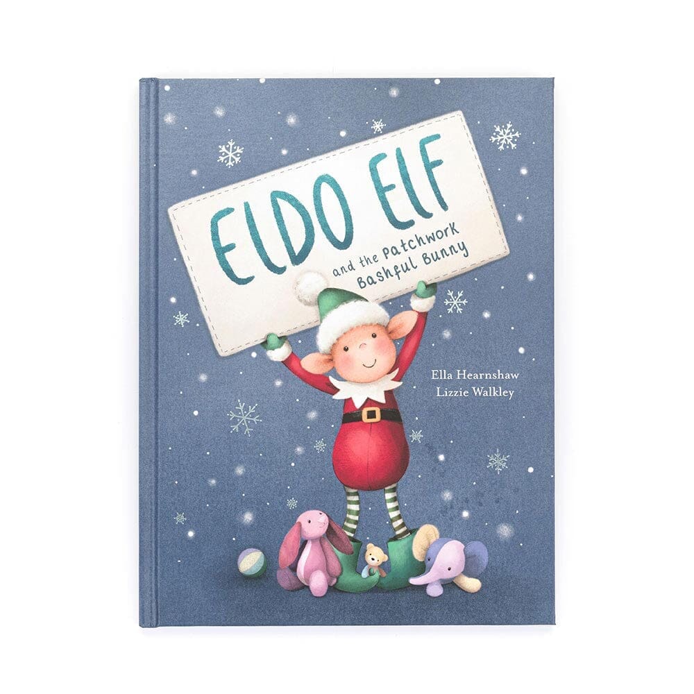 Jellycat - Eldo Elf and the Patchwork Bashful Bunny Book and Eldo Elf Bundle Jellycat 