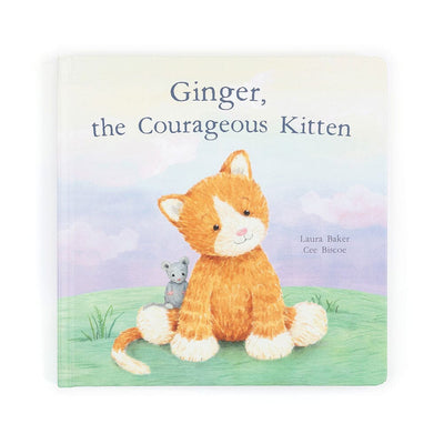 Jellycat - Ginger, the Courageous Kitten Book and Fuddlewuddle Ginger Cat Bundle Jellycat 