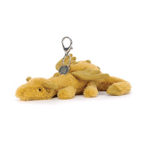 Jellycat - Golden Dragon Bag Charm - Discontinued