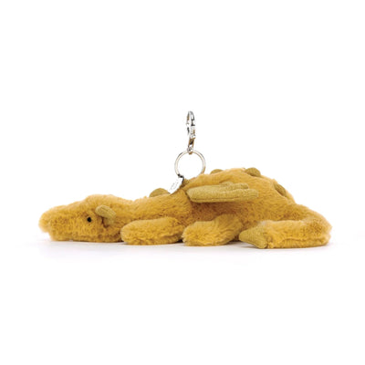 Jellycat Golden Dragon Bag Charm Soft Toy Jellycat 