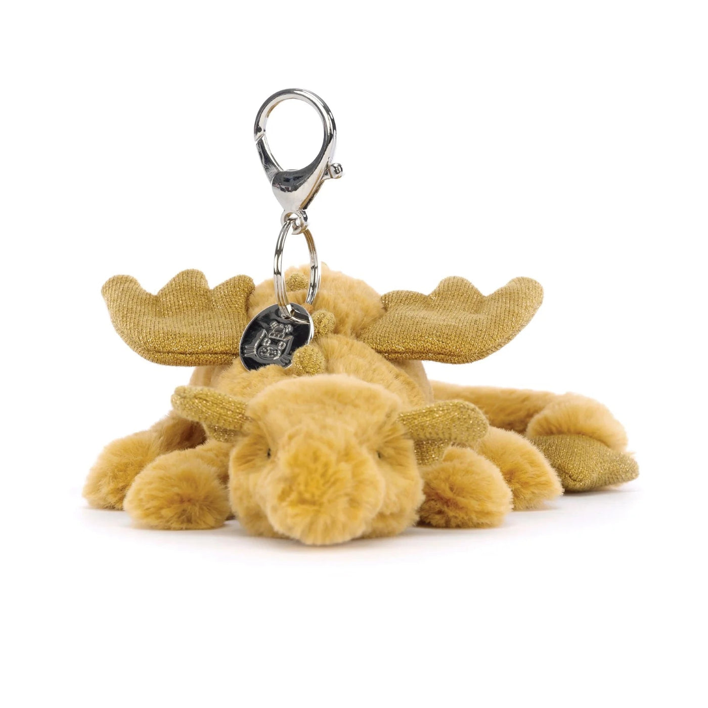 Jellycat Golden Dragon Bag Charm Soft Toy Jellycat 