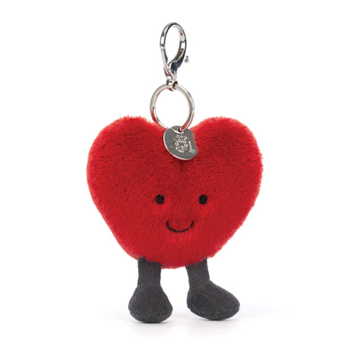 Jellycat Heart Bag Charm Soft Toy Jellycat 