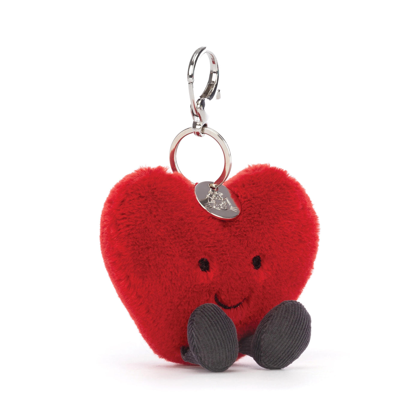 Jellycat Heart Bag Charm Soft Toy Jellycat 