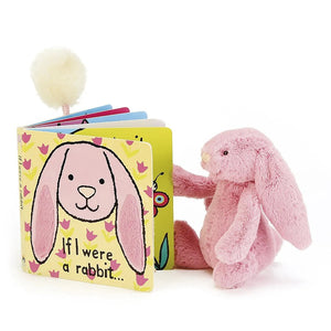 Jellycat - If I Were A Rabbit Book & Bashful Tulip Bunny Small