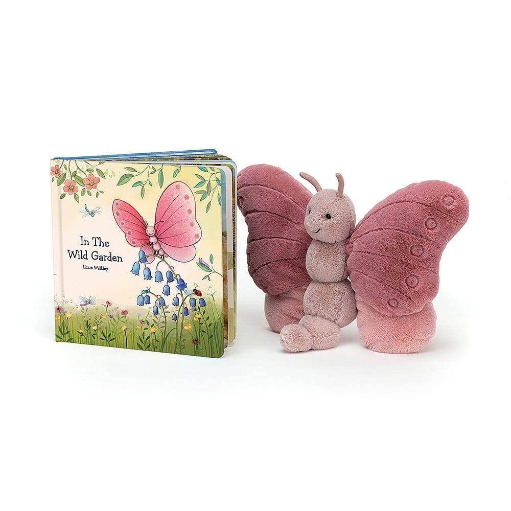 Jellycat In The Wild Garden Book And Beatrice Butterfly Large Bundle Jellycat 