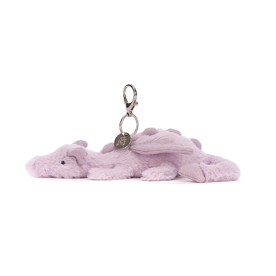 Jellycat Lavender Dragon Bag Charm Soft Toy Jellycat 