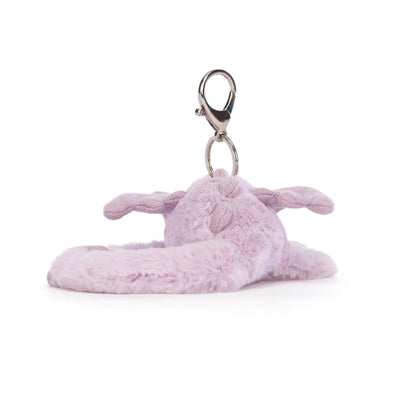 Jellycat Lavender Dragon Bag Charm Soft Toy Jellycat 