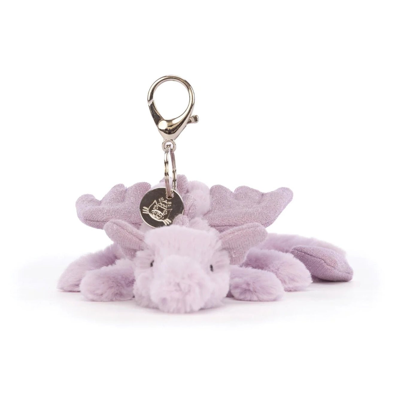 Jellycat Lavender Dragon Bag Charm Soft Toy Jellycat 