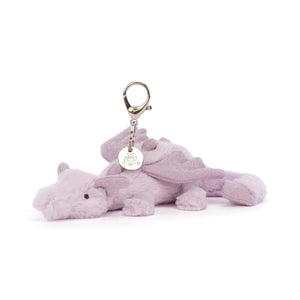 Jellycat - Lavender Dragon Bag Charm - Discontinued