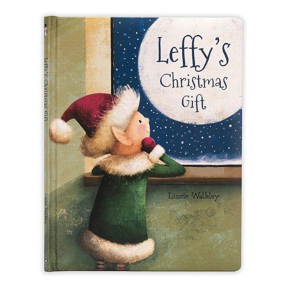 Jellycat - Leffy's Christmas Gift Book and Leffy Elf Medium Bundle Jellycat 