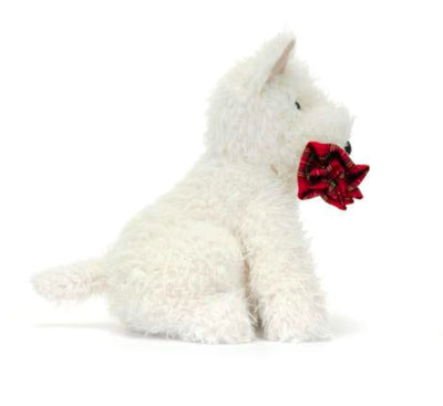 Jellycat - Munro Dog Holding Rose Soft Toy Jellycat 
