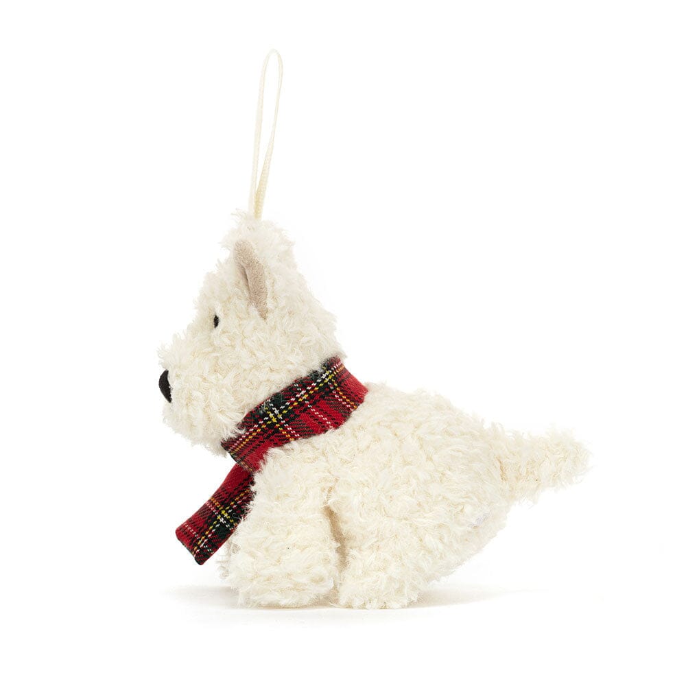 Jellycat - Munro Scottie Dog Decoration Soft Toy Jellycat 