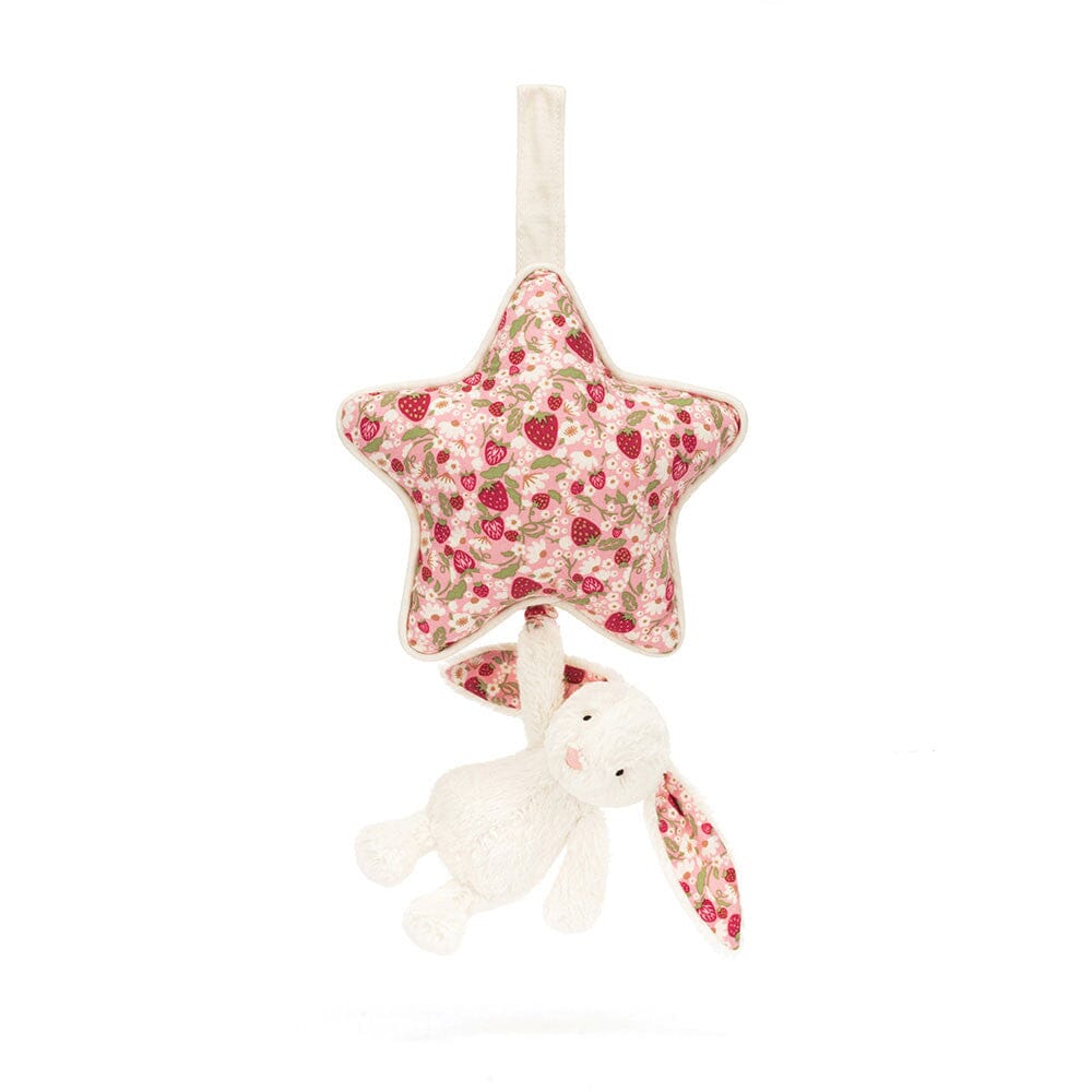 Jellycat - Musical Pull | Bashful Blossom Cream Bunny Soft Toy Jellycat 