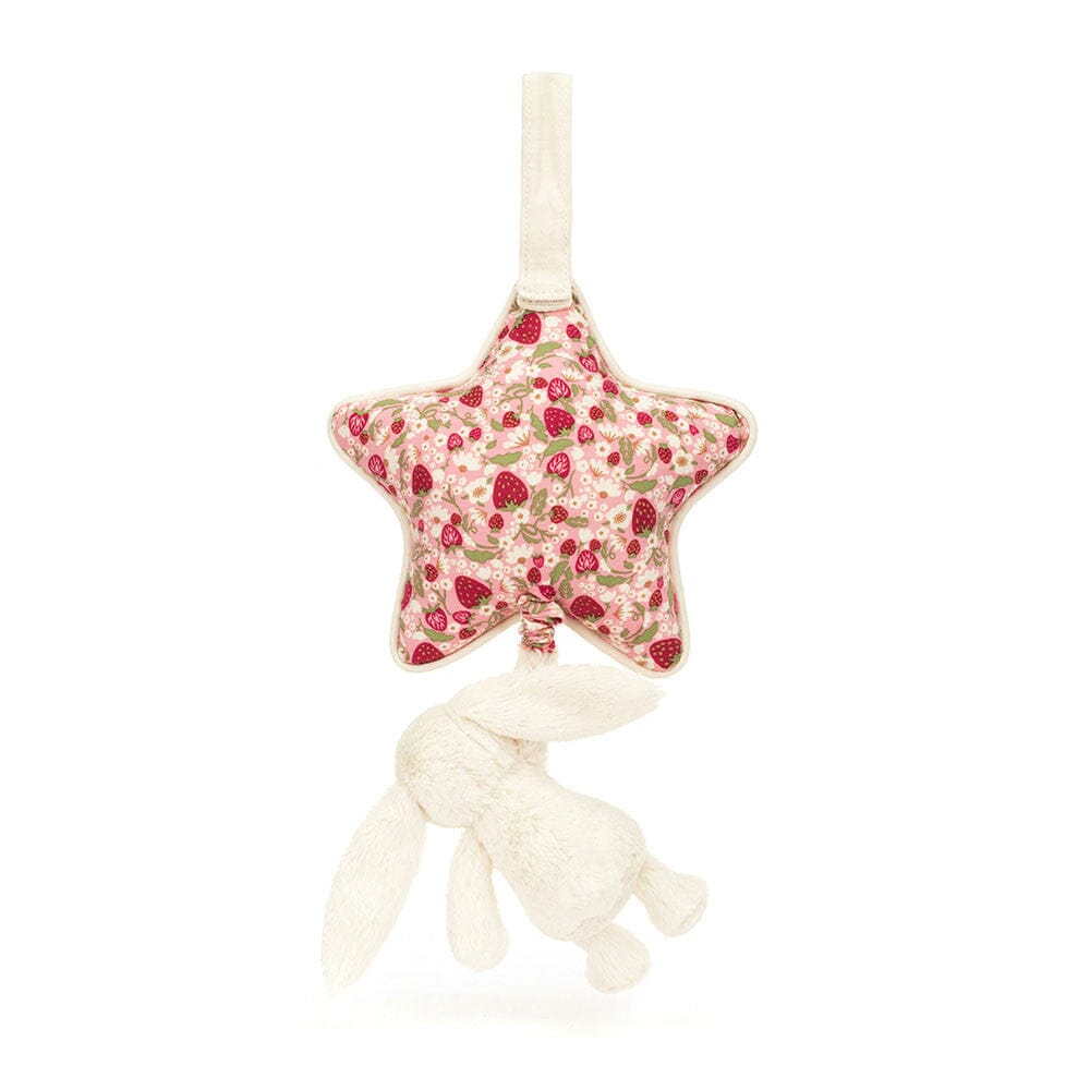 Jellycat - Musical Pull | Bashful Blossom Cream Bunny Soft Toy Jellycat 
