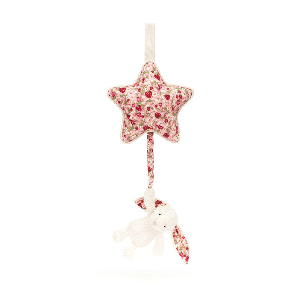 Jellycat - Musical Pull | Bashful Blossom Cream Bunny Soft Toy Jellycat 