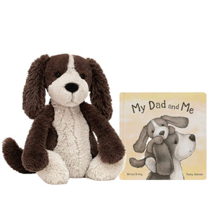 Jellycat - My Dad and Me Book & Bashful Fudge Puppy Medium