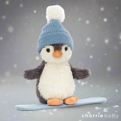 Jellycat - Peanut Penguin Snowboarding Small Soft Toy Jellycat 