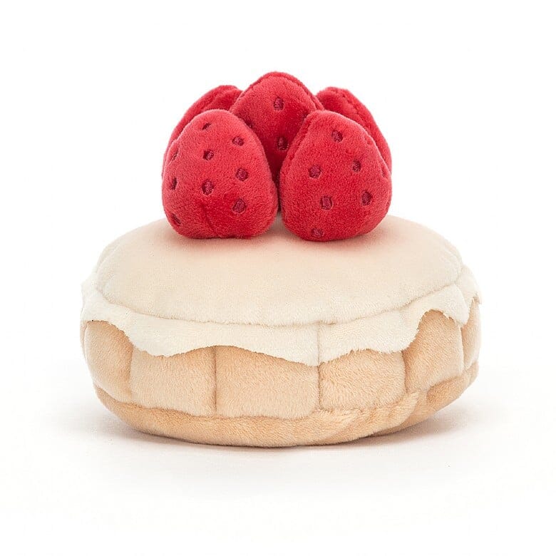 Jellycat Pretty Patisserie Tarte Aux Fraises Soft Toy Jellycat 