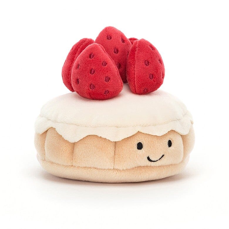 Jellycat Pretty Patisserie Tarte Aux Fraises Soft Toy Jellycat 