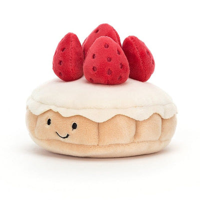 Jellycat Pretty Patisserie Tarte Aux Fraises Soft Toy Jellycat 