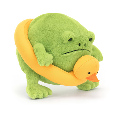 Jellycat - Ricky Rain Frog Rubber Ring Soft Toy Jellycat 