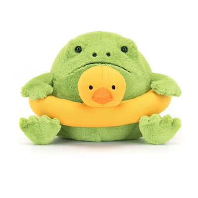 Jellycat - Ricky Rain Frog Rubber Ring Soft Toy Jellycat 