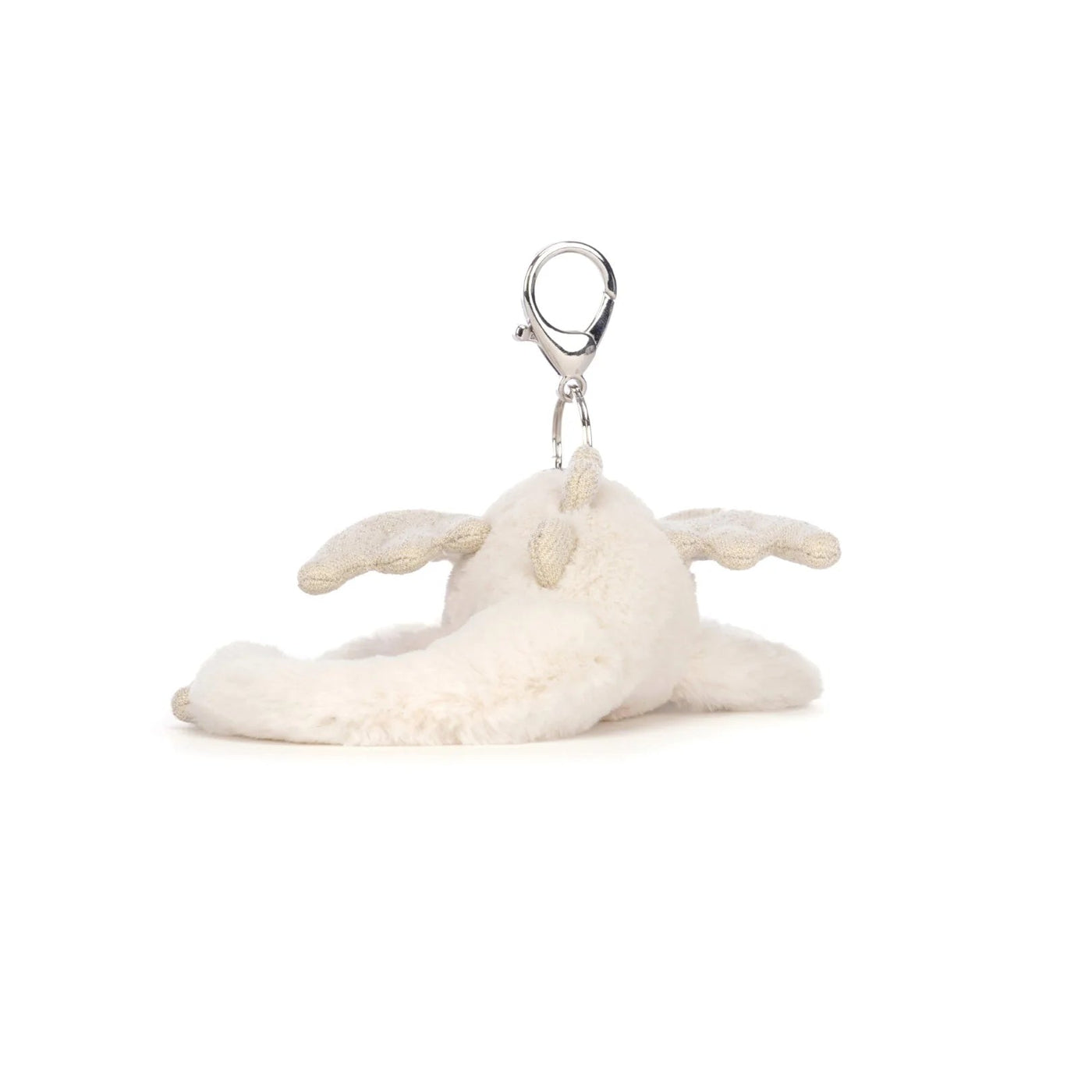 Jellycat Snow Dragon Bag Charm Soft Toy Jellycat 