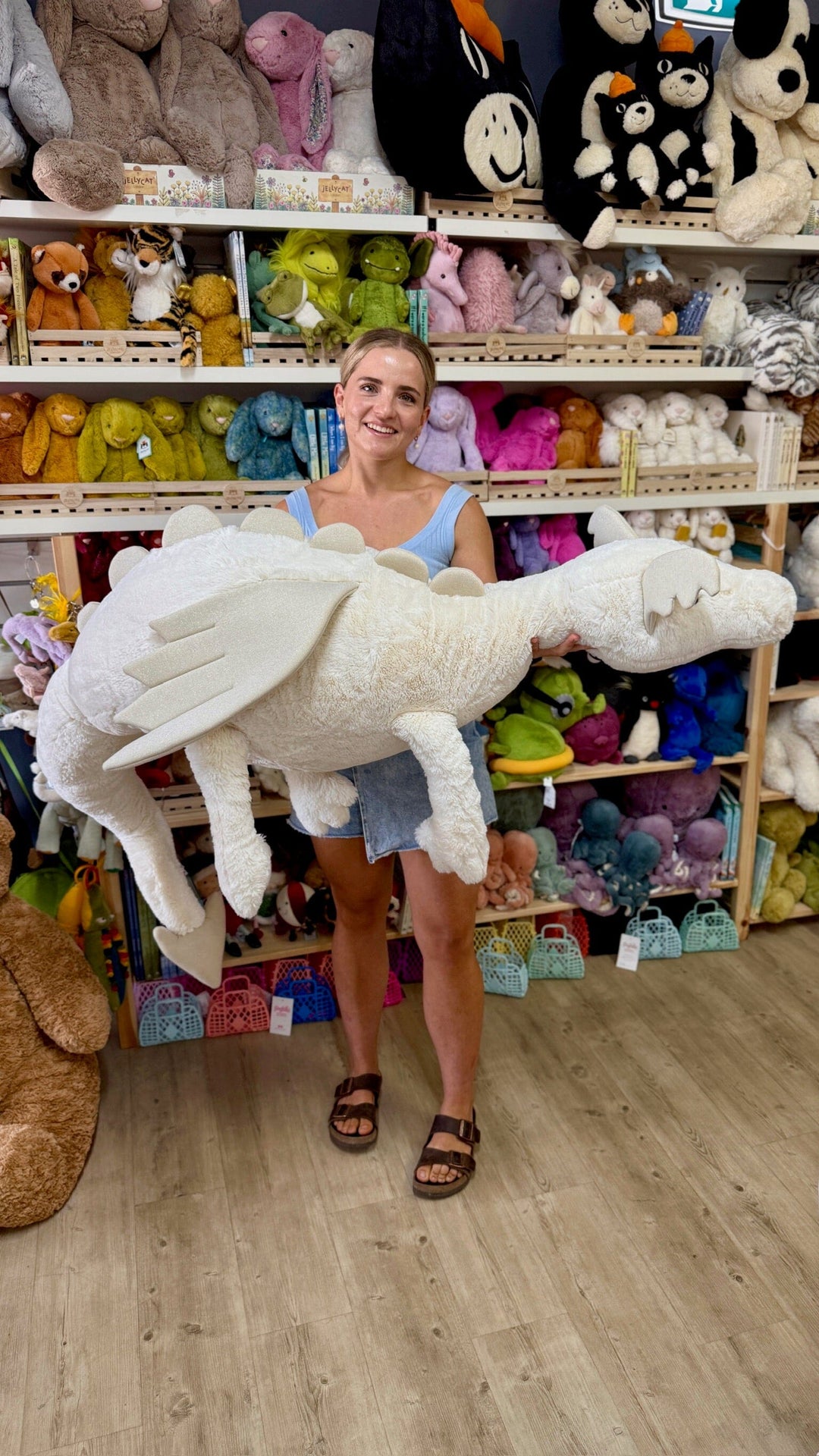 Snow Dragon Huge JELLYCAT ぬいぐるみ ドラゴン 大きいサイズ ジェリーキャット 2021MID Jellycat ジェリーキャット スノードラゴン 白 竜 ぬいぐるみ Snow