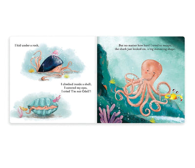 Jellycat The Fearless Octopus Book & Odell Octopus Large Bundle Jellycat 