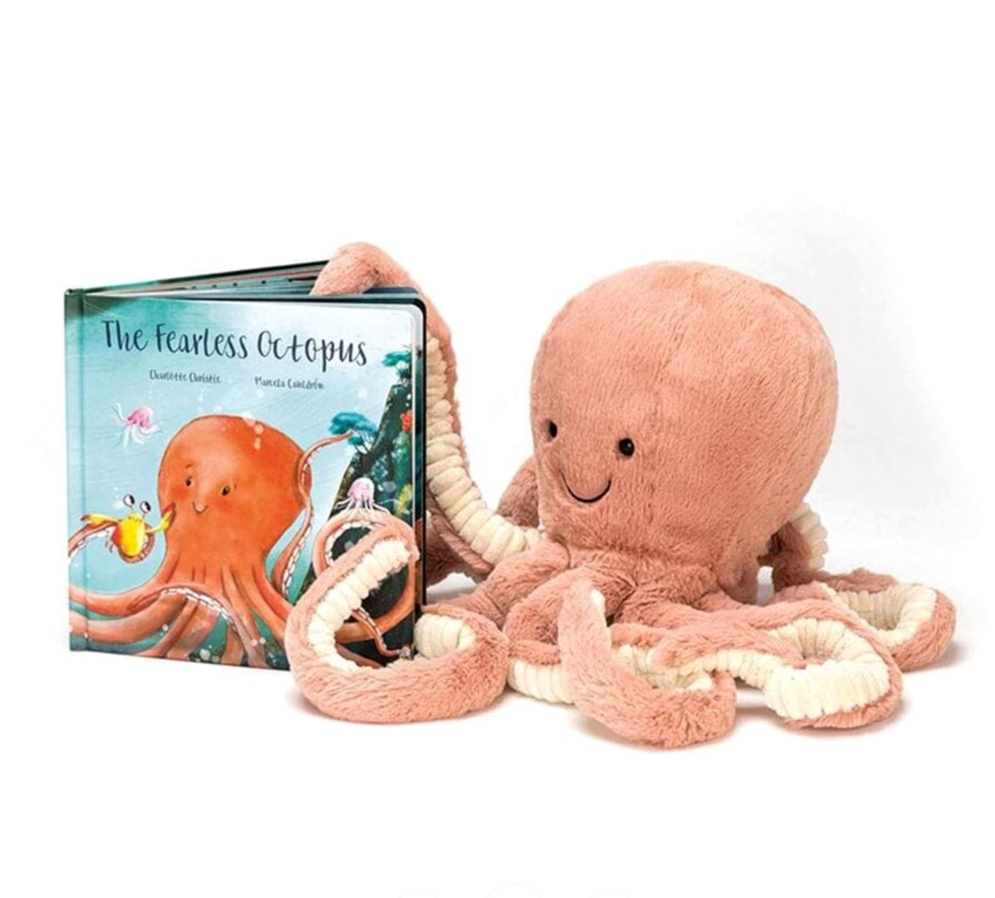 Jellycat - The Fearless Octopus Book & Odell Octopus Large Bundle Jellycat 