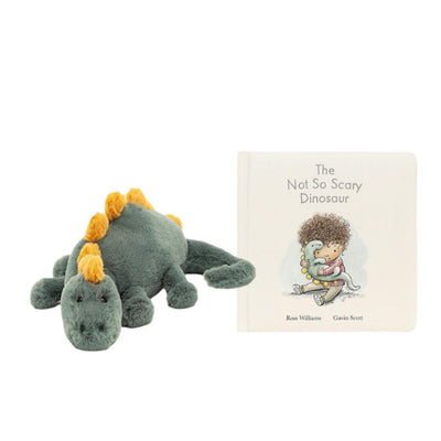 Jellycat The Not So Scary Dinosaur Book & Douglas Dino Bundle Jellycat 