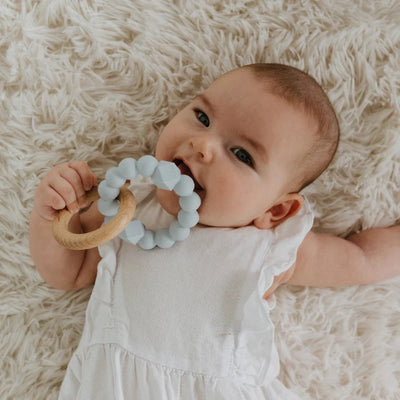 Jellystone - May Gibbs Moon Teether | Soft Blue Stacker Jellystone 