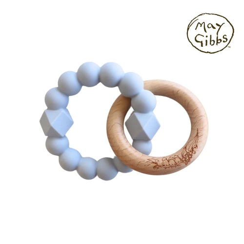 Jellystone - May Gibbs Moon Teether | Soft Blue