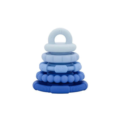 Jellystone - Rainbow Stacker and Teether Toy | Blueberry Ombre Stacker Jellystone 