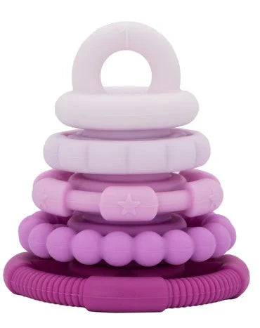 Jellystone - Rainbow Stacker and Teether Toy | Raspberry Ombre Stacker Jellystone 