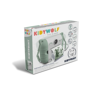Kidywolf - Kidyprint Thermal Printing Camera | Green Camera Kidywolf 