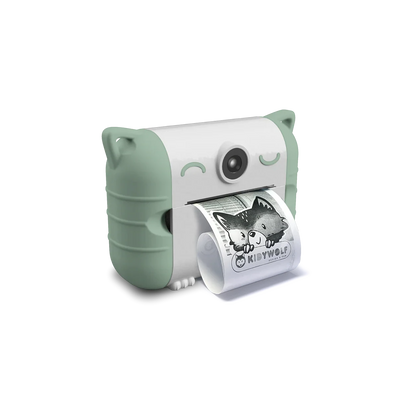 Kidywolf - Kidyprint Thermal Printing Camera | Green Camera Kidywolf 