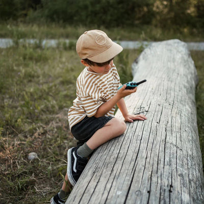 Kidywolf - Kidytalk Long Range Walkie Talkie | Natural/Cyan Walkie Talkie Kidywolf 
