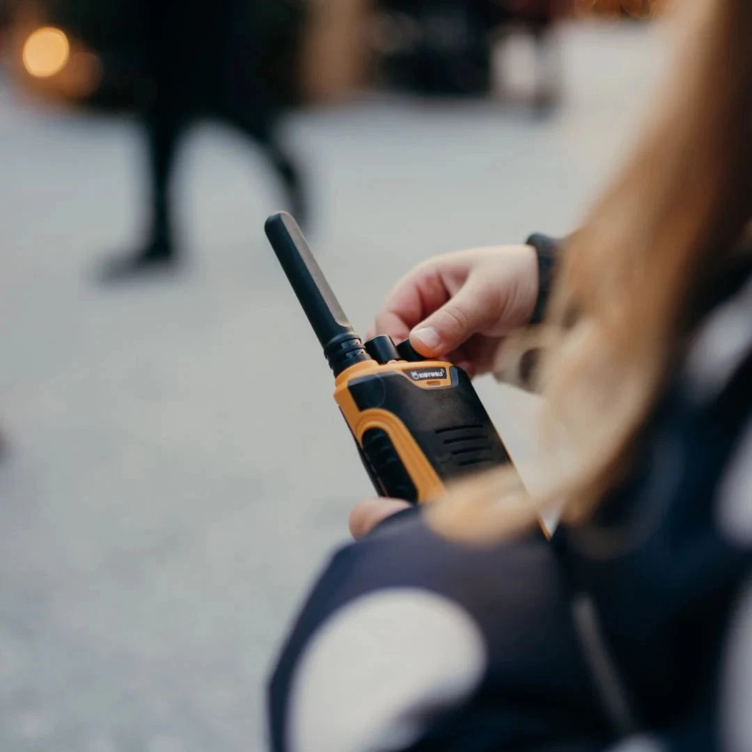 Kidywolf - Kidytalk Long Range Walkie Talkie | Natural/Cyan Walkie Talkie Kidywolf 