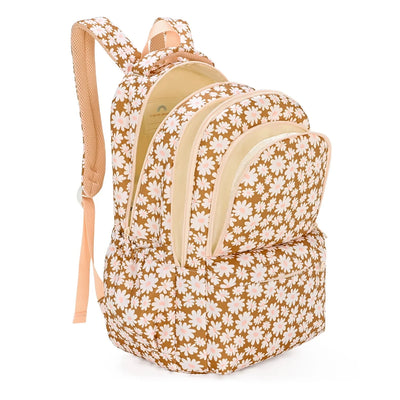 Kinnder - Campus School Backpack 2.0 | Bloom Tan Backpacks Kinnder 