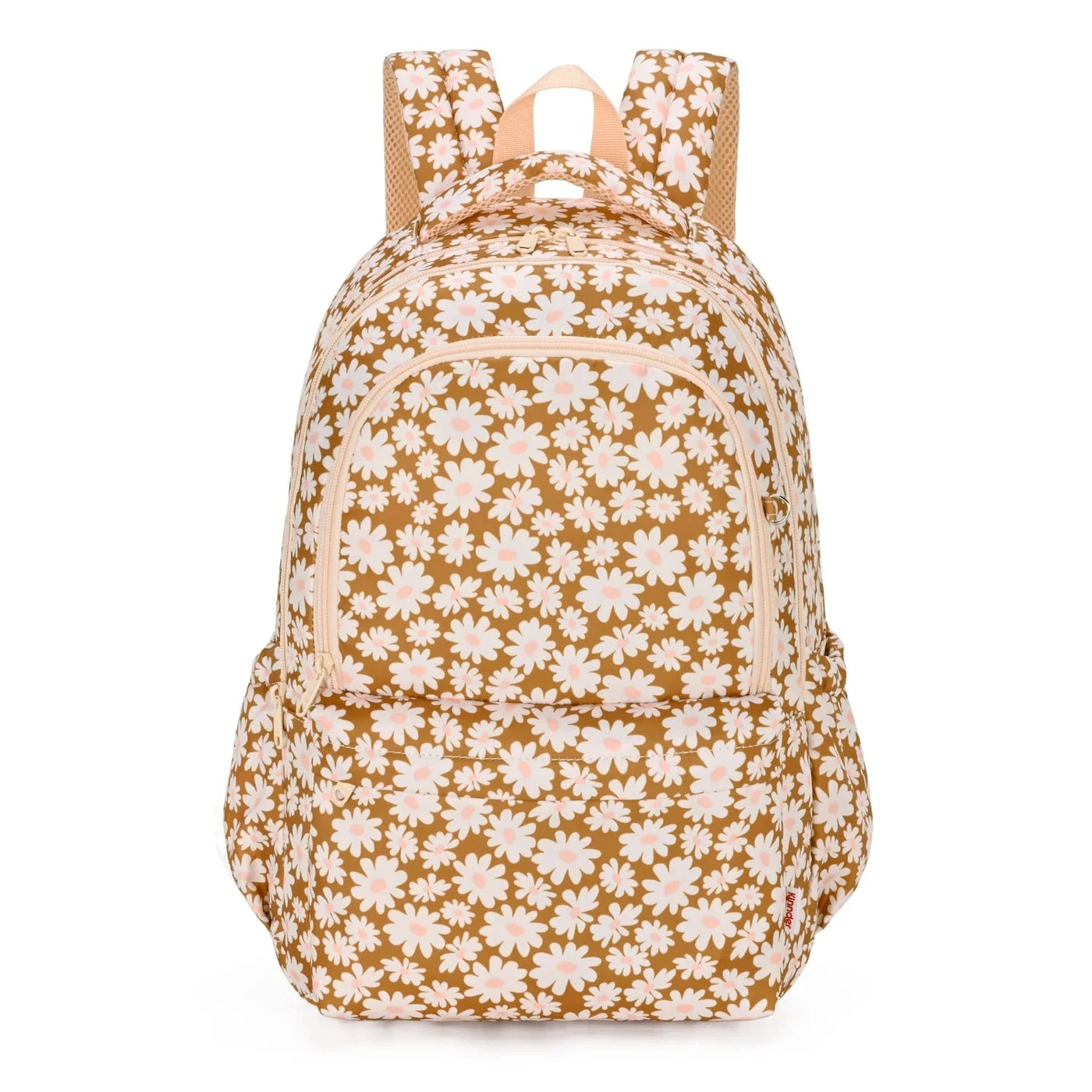 Kinnder - Campus School Backpack 2.0 | Bloom Tan Backpacks Kinnder 