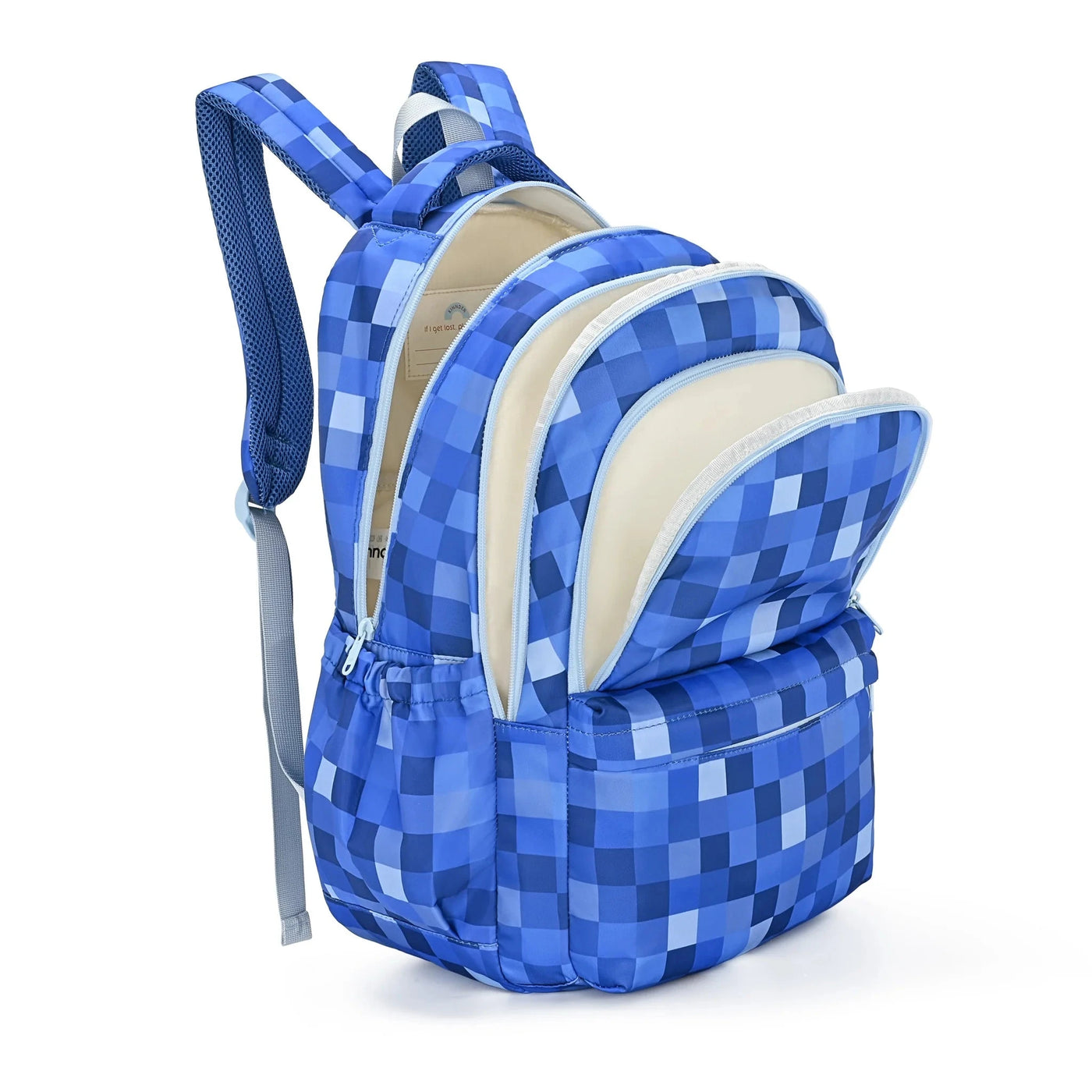 Kinnder - Campus School Backpack 2.0 | Blue Pixel Backpacks Kinnder 