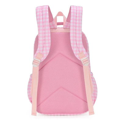 Kinnder - Campus School Backpack 2.0 | Pink Gingham Backpacks Kinnder 