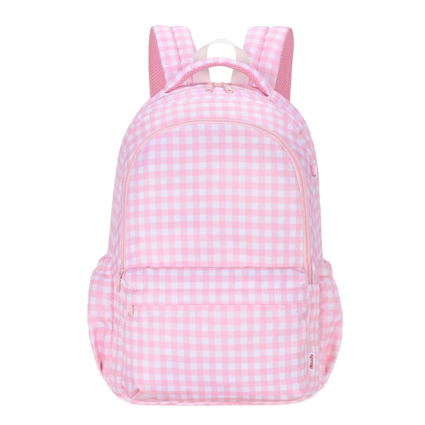 Kinnder - Campus School Backpack | Pink Gingham Backpacks Kinnder 