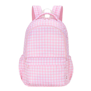 Kinnder - Campus School Backpack | Pink Gingham